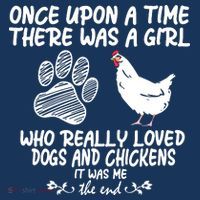 Funny Chicken Shirts For Women Funny Dog Tee Farmer Girl Dog Tall T-Shirt