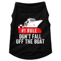 Funny Cruise Ship Rule #1 DonT Fall Off The Boat Funny Cruise Ship Meme Doggie Tank