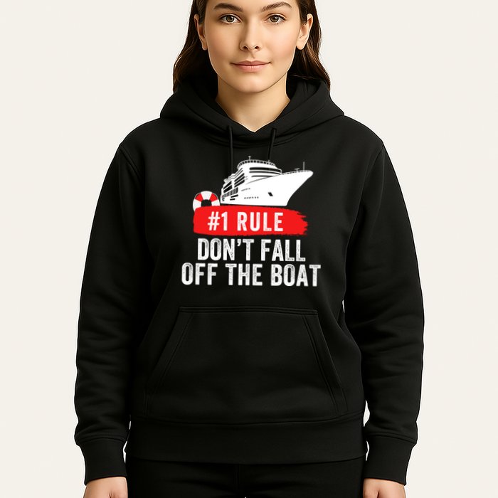 Funny Cruise Ship Rule #1 DonT Fall Off The Boat Funny Cruise Ship Meme Hoodie