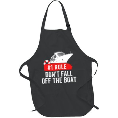 Funny Cruise Ship Rule #1 DonT Fall Off The Boat Funny Cruise Ship Meme Apron