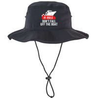 Funny Cruise Ship Rule #1 DonT Fall Off The Boat Funny Cruise Ship Meme Bucket Hat