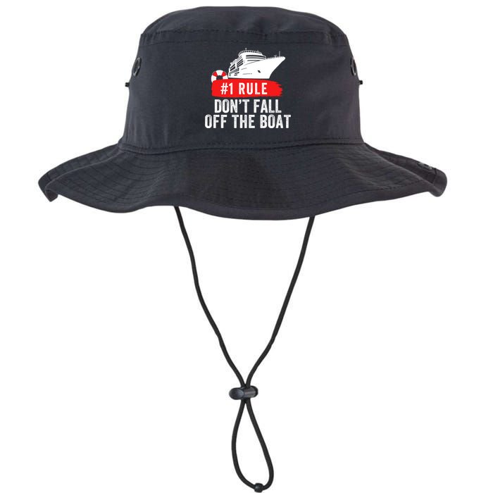 Funny Cruise Ship Rule #1 DonT Fall Off The Boat Funny Cruise Ship Meme Bucket Hat