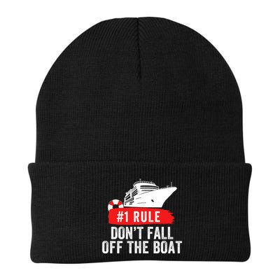 Funny Cruise Ship Rule #1 DonT Fall Off The Boat Funny Cruise Ship Meme Beanie