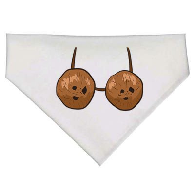 Funny Coconut Summer Coconuts Bra Funny Halloween Summer USA-Made Doggie Bandana