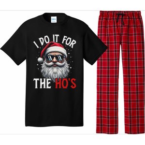 Funny Christmas Santa Claus I Do It For The Hos Cute Xmas Long Sleeve Pajama Set