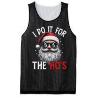 Funny Christmas Santa Claus I Do It For The Hos Cute Xmas Long Sleeve Mesh Reversible Basketball Jersey Tank