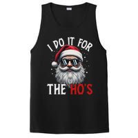 Funny Christmas Santa Claus I Do It For The Hos Cute Xmas Long Sleeve PosiCharge Competitor Tank