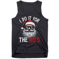 Funny Christmas Santa Claus I Do It For The Hos Cute Xmas Long Sleeve Tank Top