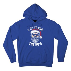 Funny Christmas Santa I Do It For The Hos Holiday Mood Funny Gift Cute Gift Hoodie