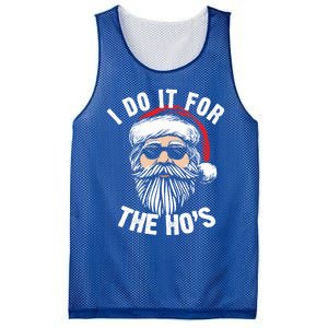 Funny Christmas Santa I Do It For The Hos Holiday Mood Funny Gift Cute Gift Mesh Reversible Basketball Jersey Tank