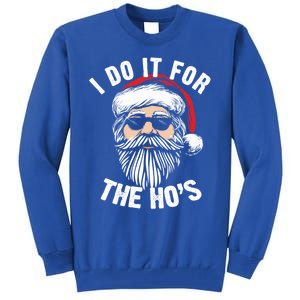 Funny Christmas Santa I Do It For The Hos Holiday Mood Funny Gift Cute Gift Tall Sweatshirt