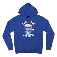 Funny Christmas Santa I Do It For The Hos Holiday Mood Funny Gift Cute Gift Tall Hoodie