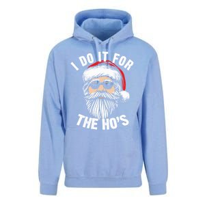 Funny Christmas Santa I Do It For The Hos Holiday Mood Funny Gift Cute Gift Unisex Surf Hoodie