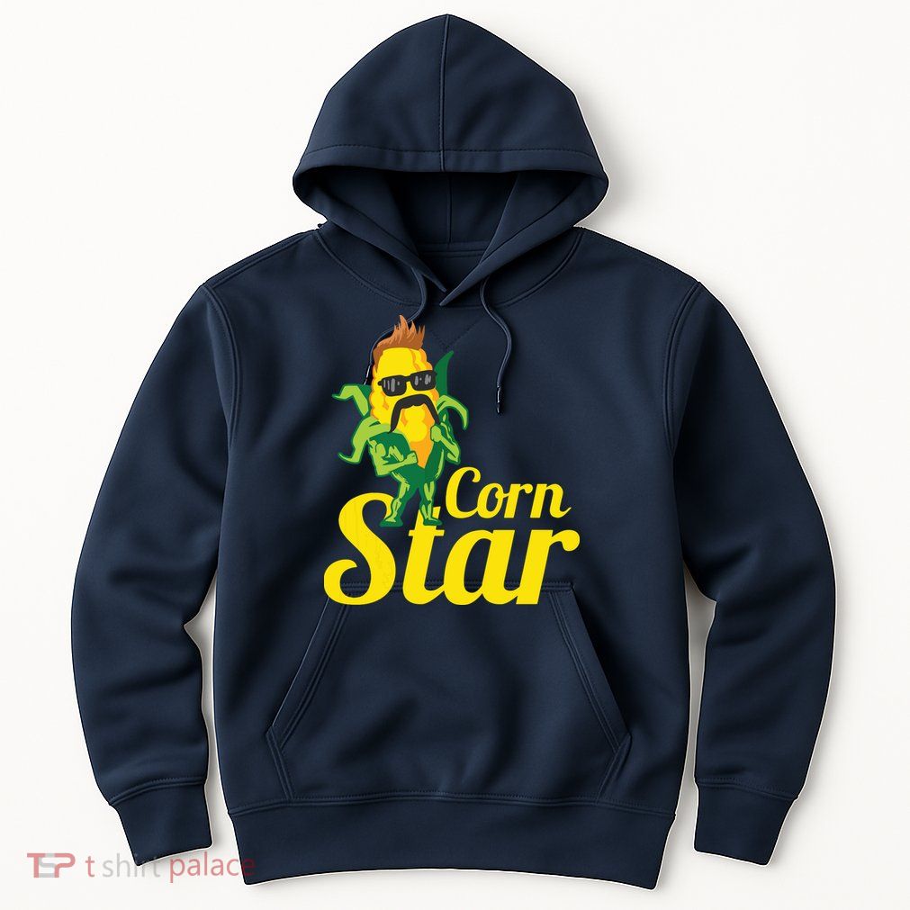 Funny Corn Star Sunglasses Mustache Maize Hoodie