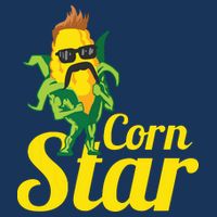 Funny Corn Star Sunglasses Mustache Maize Kids Sweatshirt