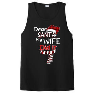 Funny Christmas Santa Claus Gift Dear Santa My Wife Did It Funny Gift PosiCharge Competitor Tank