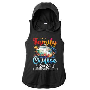 Family Cruise Ship Vacation Trip 2024 Family Cruise Matching Ladies PosiCharge Tri-Blend Wicking Draft Hoodie Tank