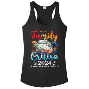 Family Cruise Ship Vacation Trip 2024 Family Cruise Matching Ladies PosiCharge Competitor Racerback Tank