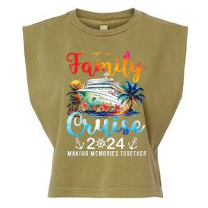 Family Cruise Ship Vacation Trip 2024 Family Cruise Matching Garment-Dyed Women's Muscle Tee