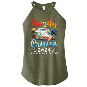 Family Cruise Ship Vacation Trip 2024 Family Cruise Matching Women's Perfect Tri Rocker Tank