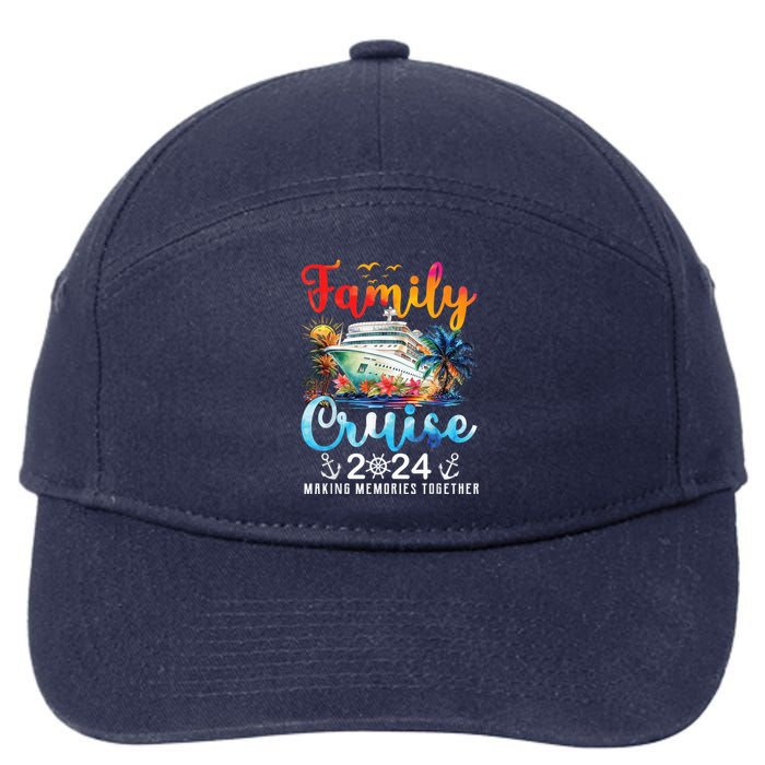 Family Cruise Ship Vacation Trip 2024 Family Cruise Matching 7-Panel Snapback Hat