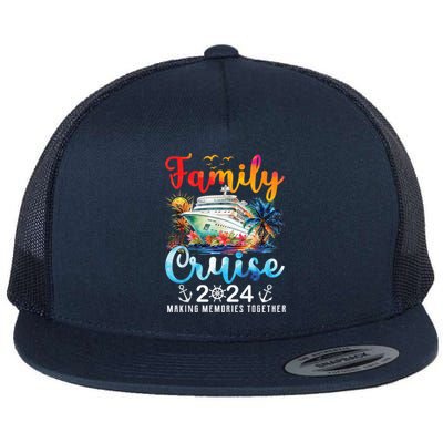 Family Cruise Ship Vacation Trip 2024 Family Cruise Matching Flat Bill Trucker Hat