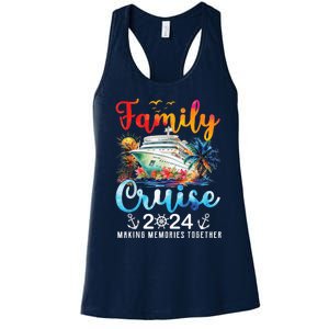 Family Cruise Ship Vacation Trip 2024 Family Cruise Matching Women's Racerback Tank