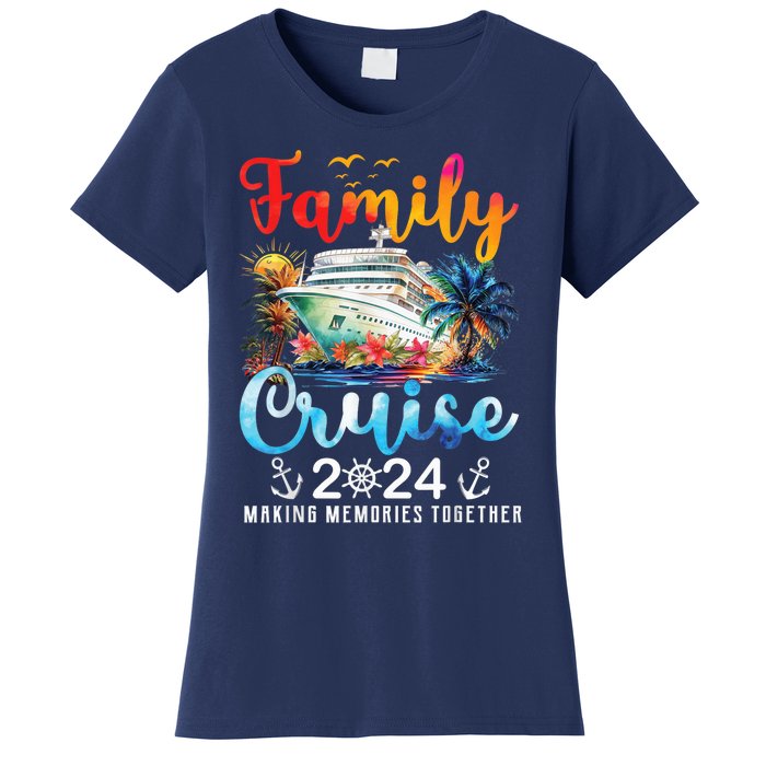 Family Cruise Ship Vacation Trip 2024 Family Cruise Matching Women's T-Shirt