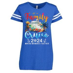 Family Cruise Ship Vacation Trip 2024 Family Cruise Matching Enza Ladies Jersey Football T-Shirt