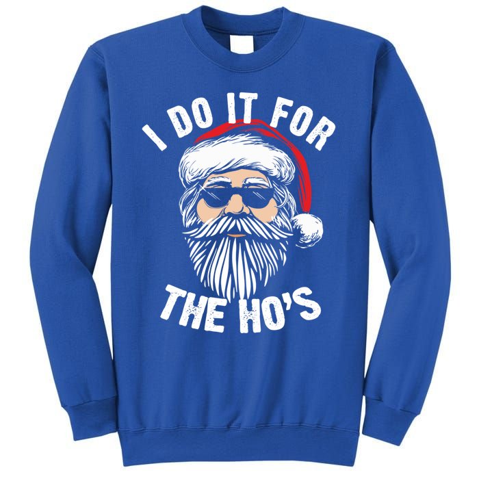 Funny Christmas Santa I Do It For The Hos Holiday Mood Funny Gift Cool Gift Sweatshirt