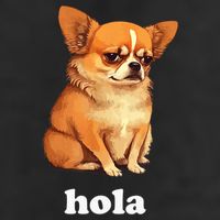 Funny Chihuahua speaks Spanish – Hi (Hola) Adult Drive Performance Visor