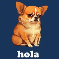 Funny Chihuahua speaks Spanish – Hi (Hola) Drawstring Bag