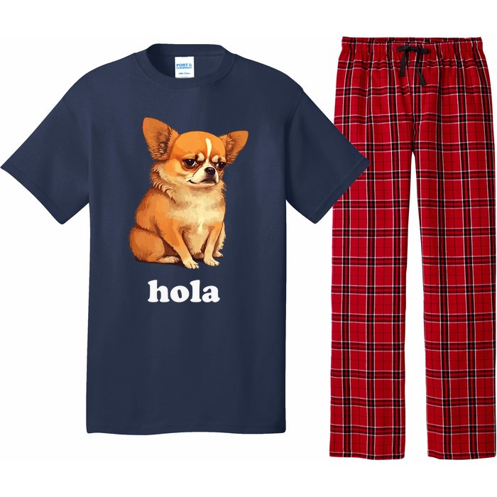 Funny Chihuahua speaks Spanish – Hi (Hola) Pajama Set