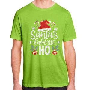 Funny Christmas SantaS Favorite Ho Xmas Hat Great Gift Adult ChromaSoft Performance T-Shirt