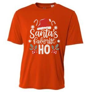 Funny Christmas SantaS Favorite Ho Xmas Hat Great Gift Cooling Performance Crew T-Shirt