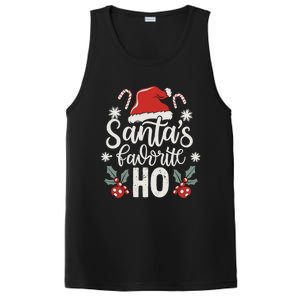 Funny Christmas SantaS Favorite Ho Xmas Hat Great Gift PosiCharge Competitor Tank