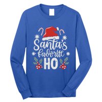 Funny Christmas SantaS Favorite Ho Xmas Hat Great Gift Long Sleeve Shirt