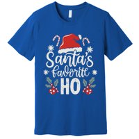 Funny Christmas SantaS Favorite Ho Xmas Hat Great Gift Premium T-Shirt