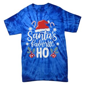 Funny Christmas SantaS Favorite Ho Xmas Hat Great Gift Tie-Dye T-Shirt