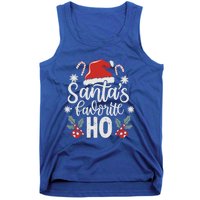 Funny Christmas SantaS Favorite Ho Xmas Hat Great Gift Tank Top