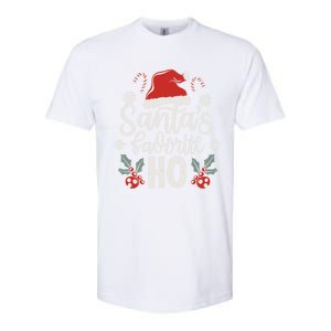 Funny Christmas SantaS Favorite Ho Xmas Hat Great Gift Softstyle CVC T-Shirt