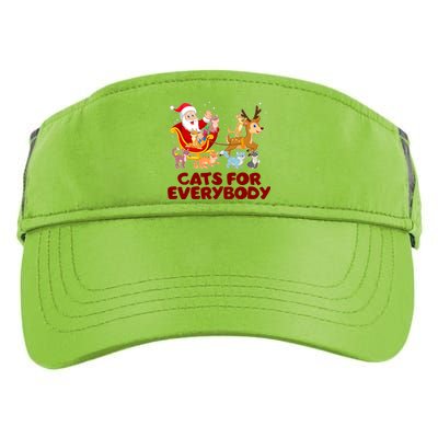 Funny Christmas Santa Claus Cats For Everybody Adult Drive Performance Visor