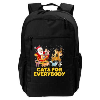 Funny Christmas Santa Claus Cats For Everybody Backpack
