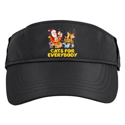 Funny Christmas Santa Claus Cats For Everybody Adult Drive Performance Visor