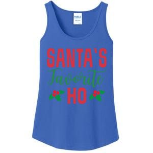 Funny Christmas SantaS Favorite Ho Xmas Gift Ladies Essential Tank