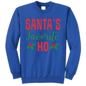 Funny Christmas SantaS Favorite Ho Xmas Gift Tall Sweatshirt