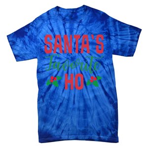 Funny Christmas SantaS Favorite Ho Xmas Gift Tie-Dye T-Shirt