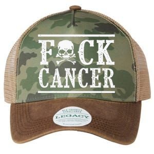 Fuck Cancer Skull And Crossbones Skeleton Breast Cancer Legacy Tie Dye Trucker Hat