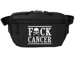 Fuck Cancer Skull And Crossbones Skeleton Breast Cancer Crossbody Pack