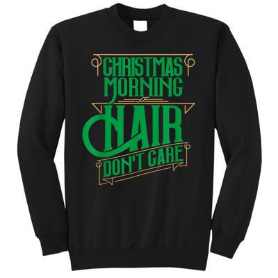 Funny Christmas Shirts Hair Dont Care Holiday Sweatshirt